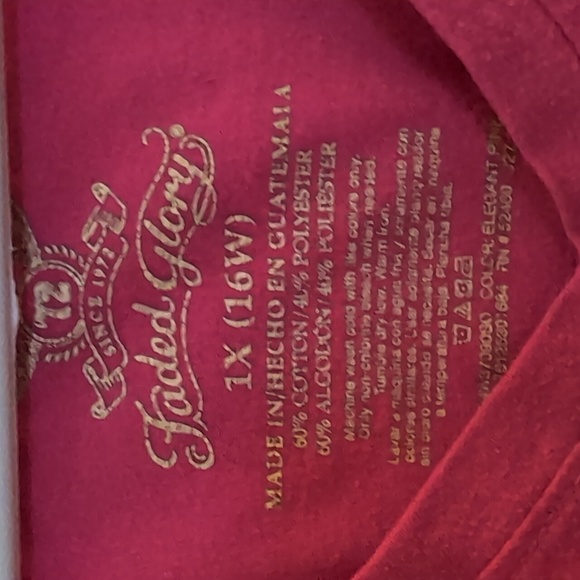 Faded Glory Hot Pink Shirt - Picture 3 of 3